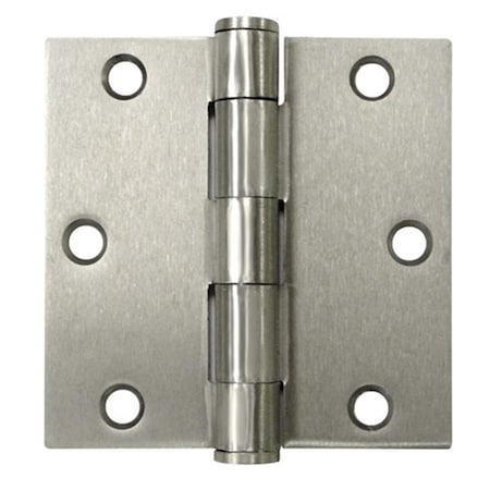 Patioplus 3.5 x 3.5 in. Heavy Duty Square Hinge, Satin Nickel - Steel - Pack of 2 PA134486